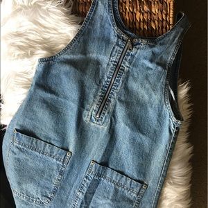 Vintage Denim Jumper Dress