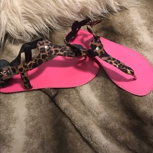 Cheetah sandals