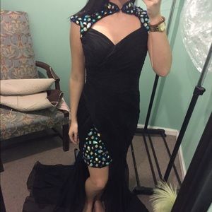 Mac Duggal dress high-low