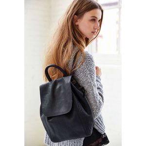 Urban Outfitters Black leather backpack
