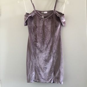 Velvet mini dress