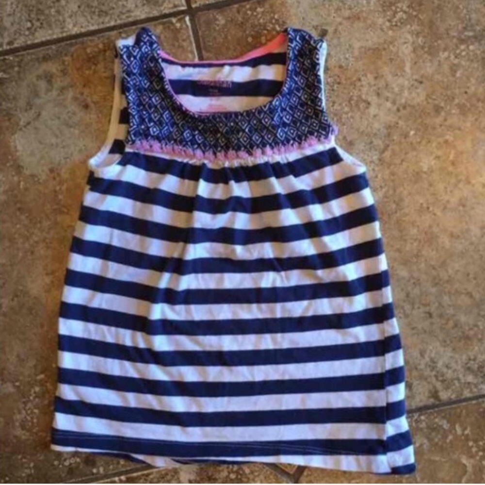 Little girls striped tank, xs