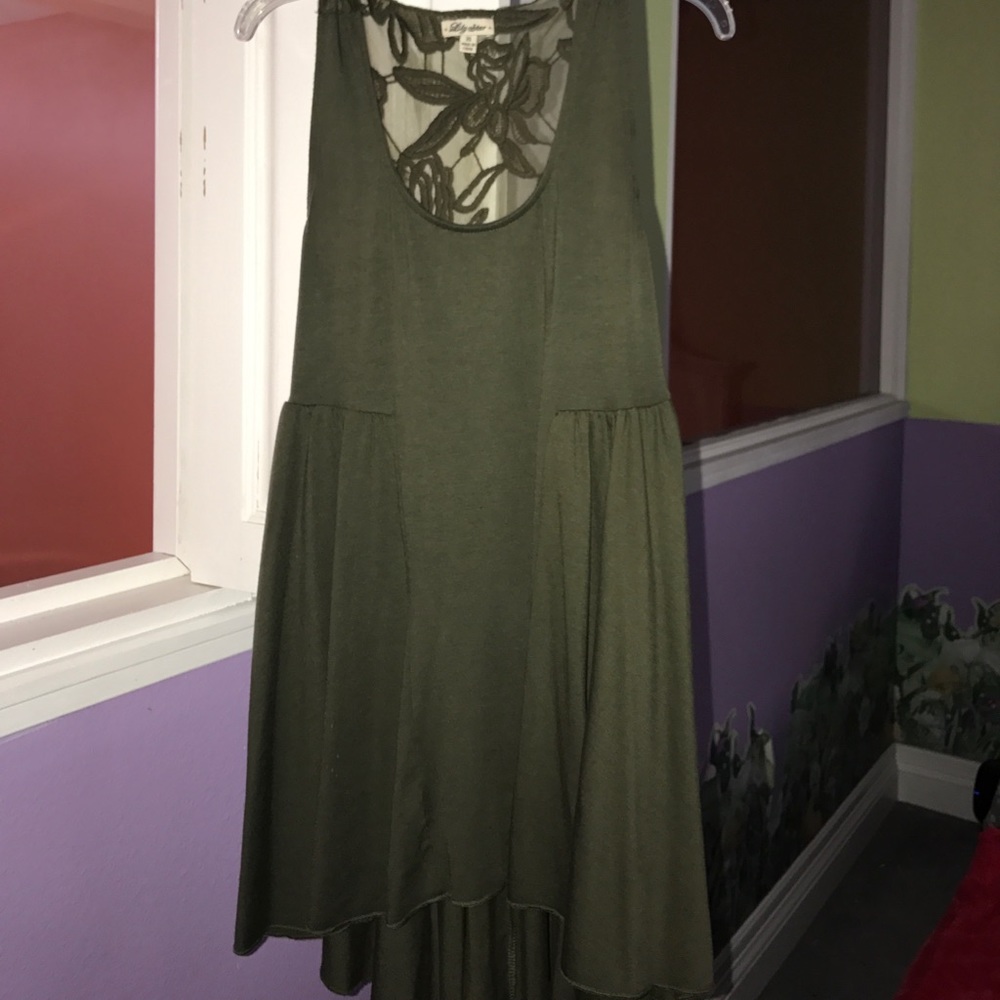 A cute little olive green tunic