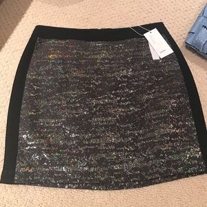 10 Crosby metallic mini skirt