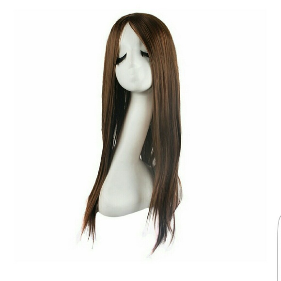 SOLD NWT Long, Straight Brown Wig - Picture 1 of 3