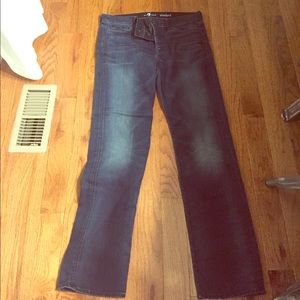 Men's seven for all man kind dark wash jeans