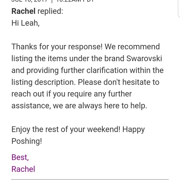 18k Swarovski Stud earrings - Picture 6 of 6