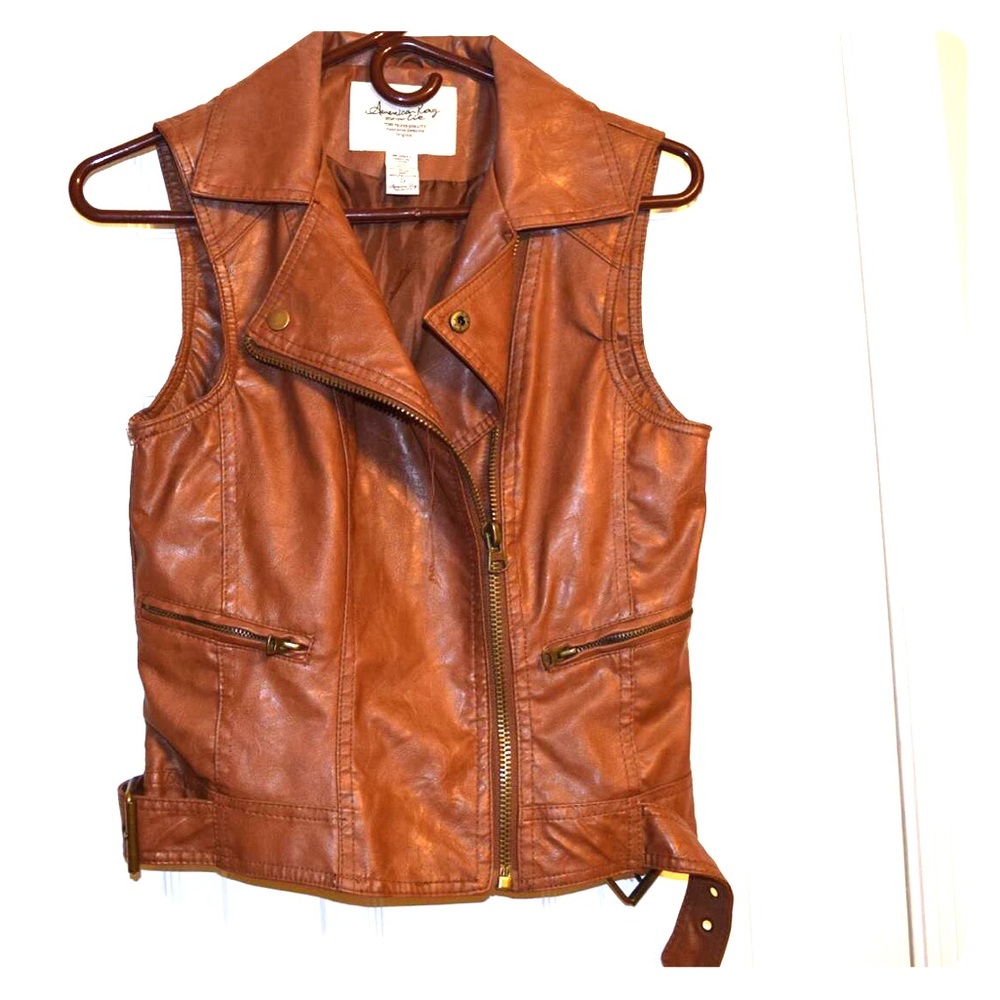 Faux Leather Vest