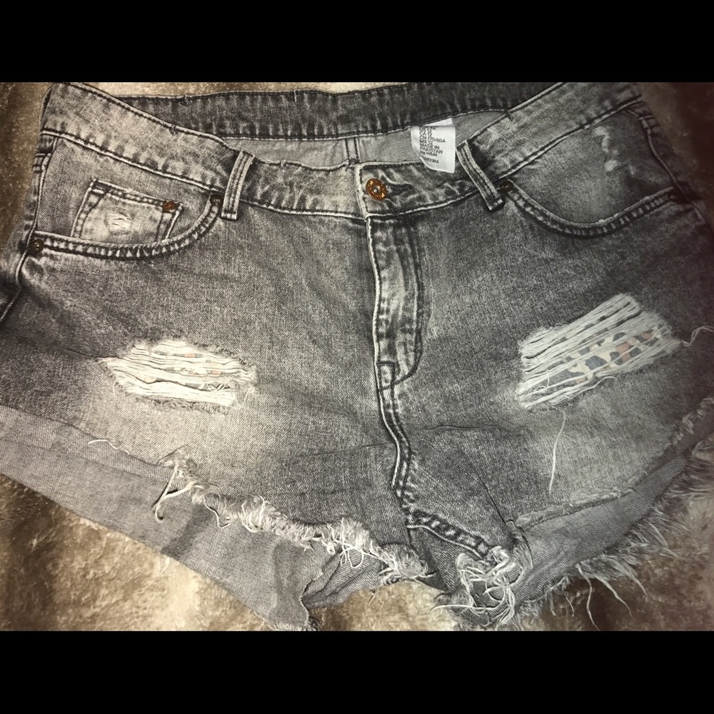 High waisted shorts.