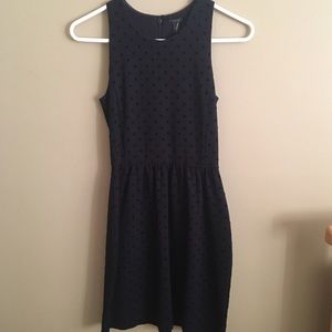 Brand New! J. Crew Black Polka Dot Dress