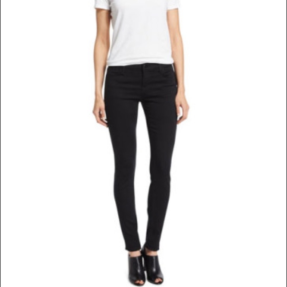 J Brand Mid-Rise Super-Skinny Ankle Jeans