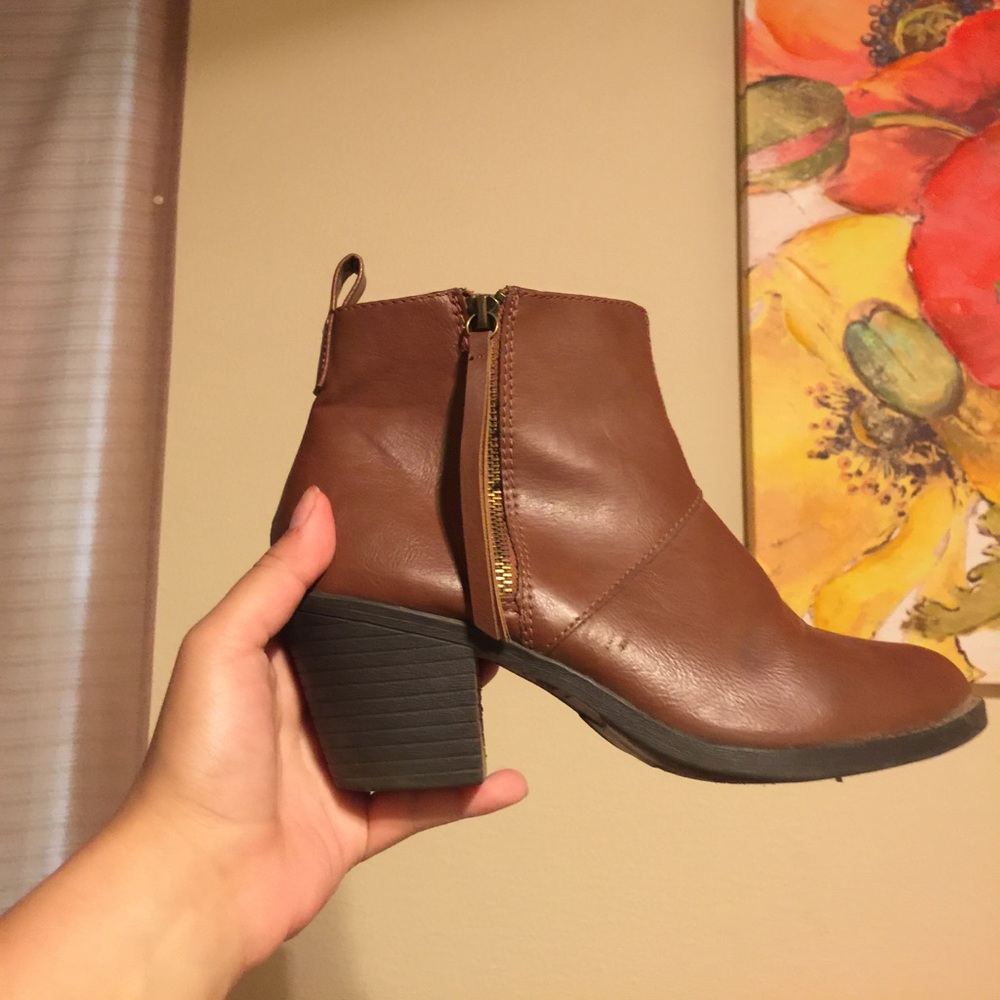 Forever 21 brown booties