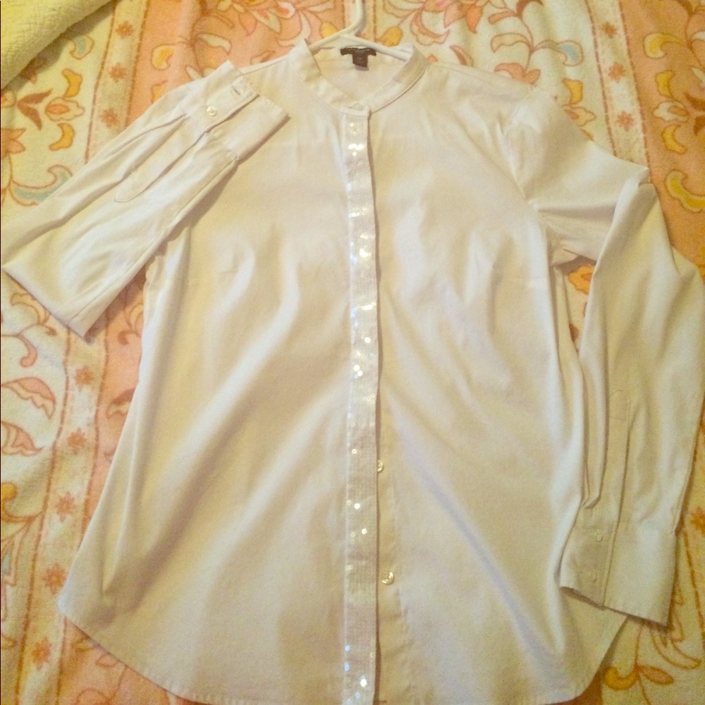 Ann Taylor white dress shirt