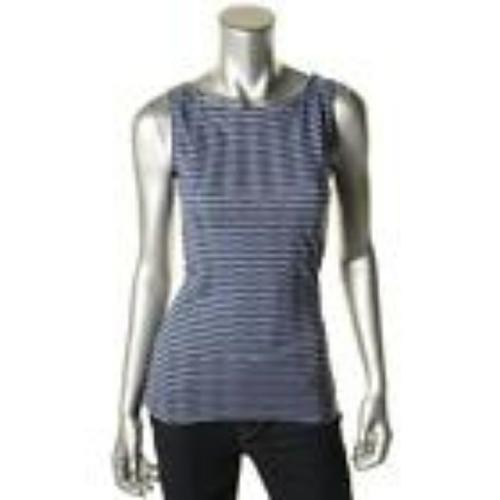 NWOT Three dots striped tank top