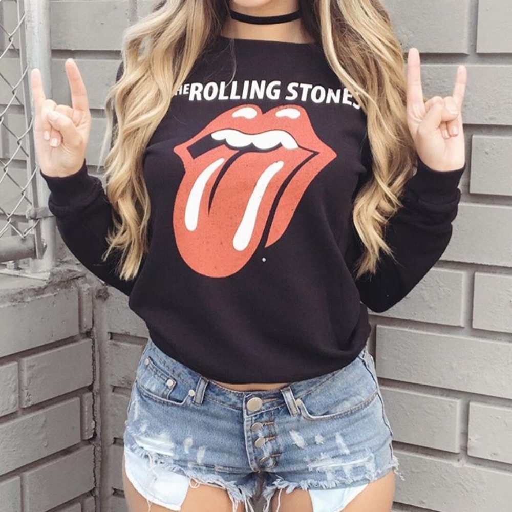 LAST ONE! Black Rolling Stones Sweatshirt - Picture 2 of 5