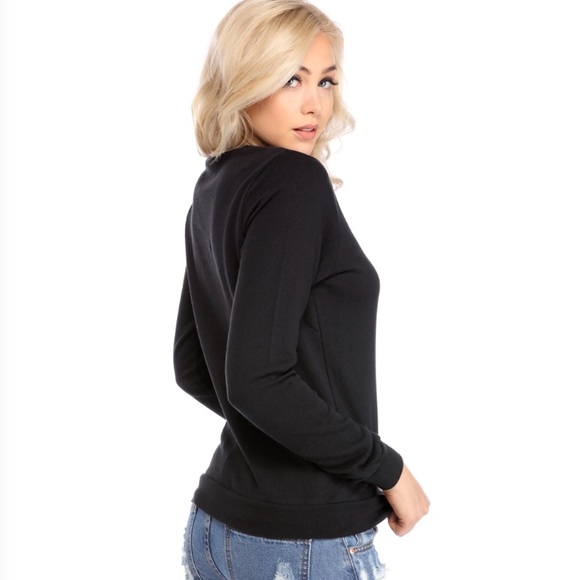 LAST ONE! Black Rolling Stones Sweatshirt - Picture 4 of 5