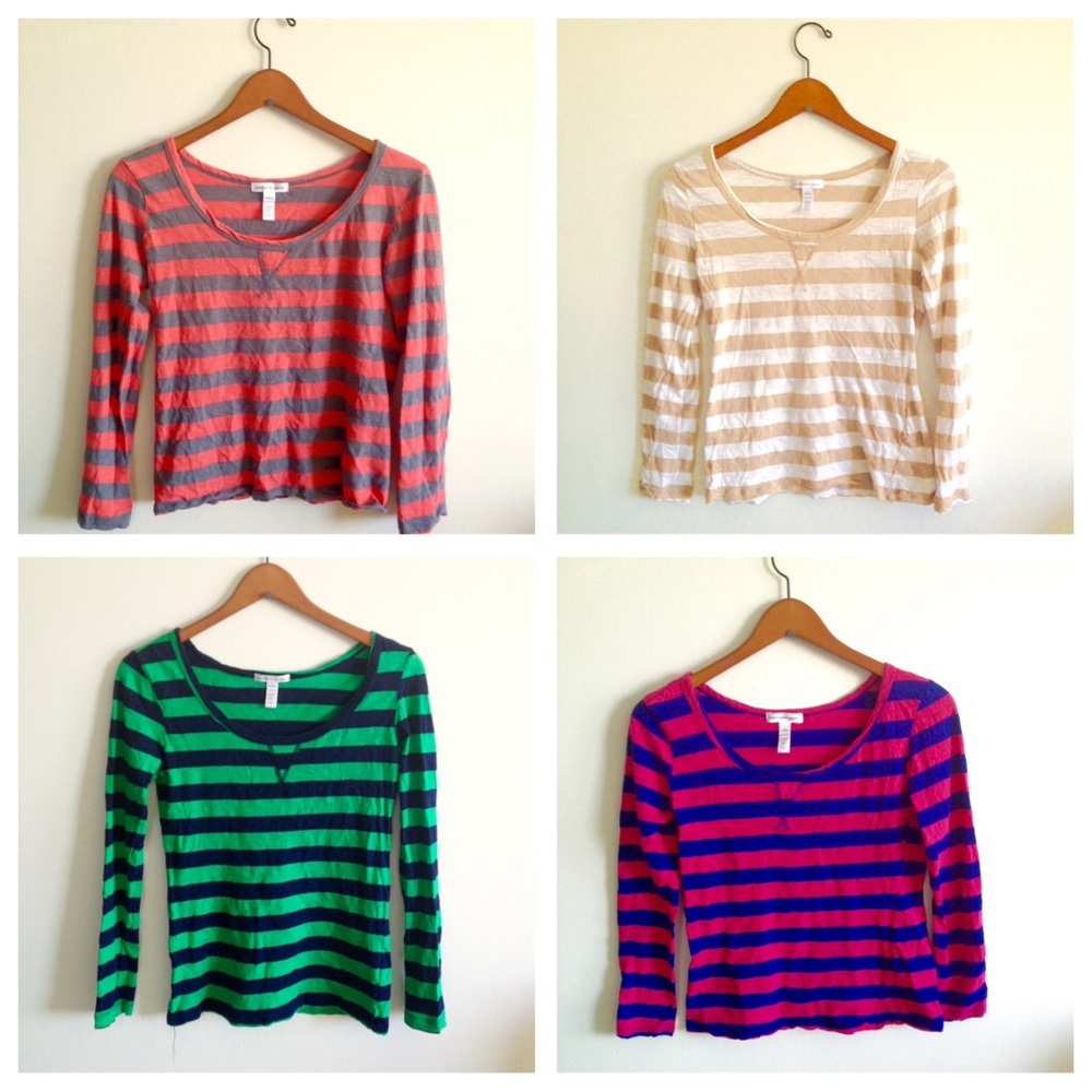 Bundle of 4 ambiance apparel long sleeve t-shirts