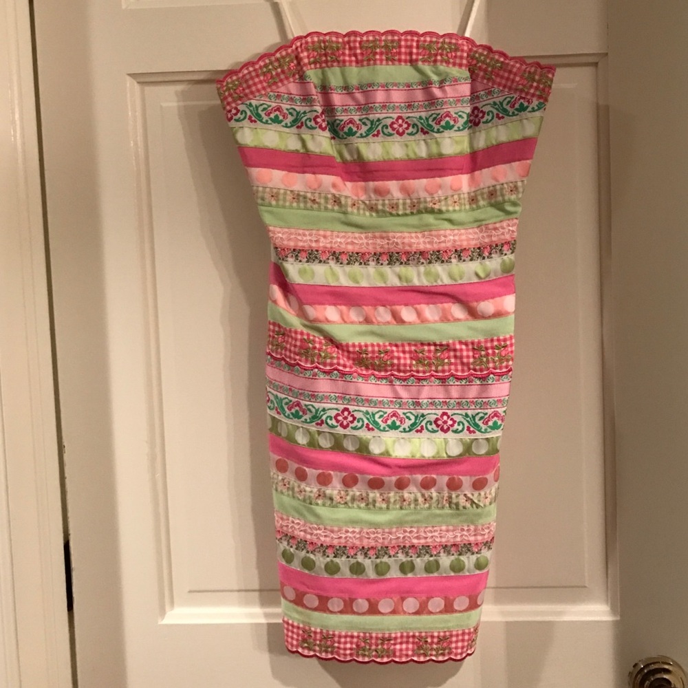 Strapless Lilly Pulitzer Ribbon dress