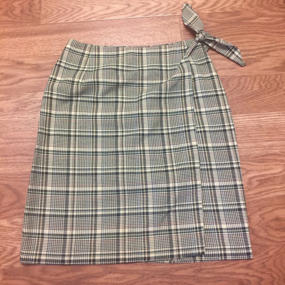 Delicia Plaid wrap around skirt