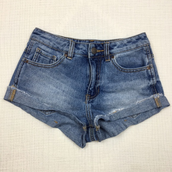 Kendall & Kylie Pants - Kendall & Kylie Regular Denim Shorts Size 23
