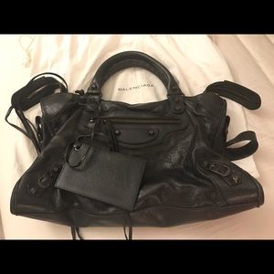 Balenciaga black city bag