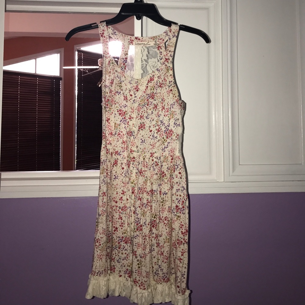 Adorable flower pink dress