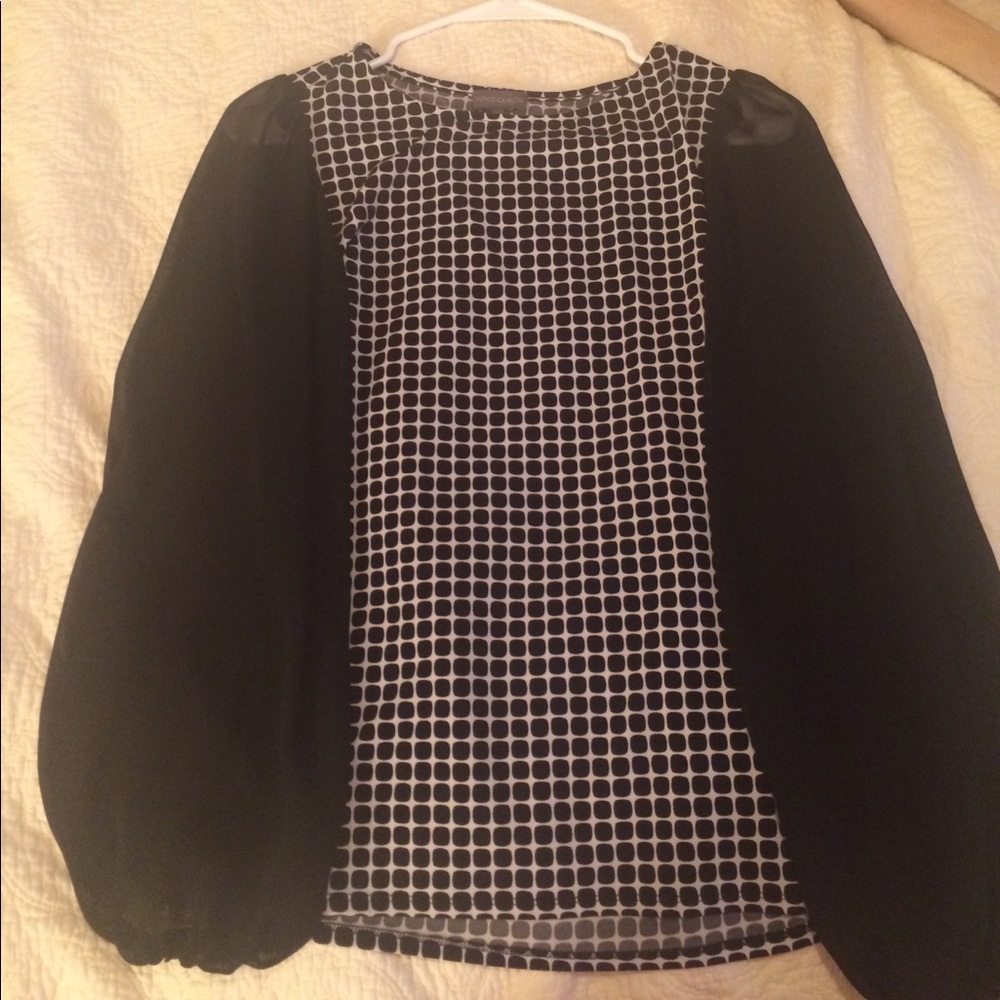 Large sleeves blouse