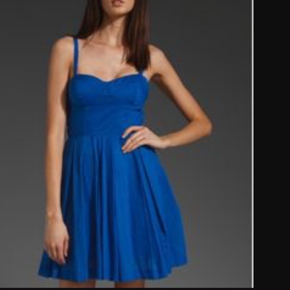 BB Dakota cobalt blue bustier corset dress size 4