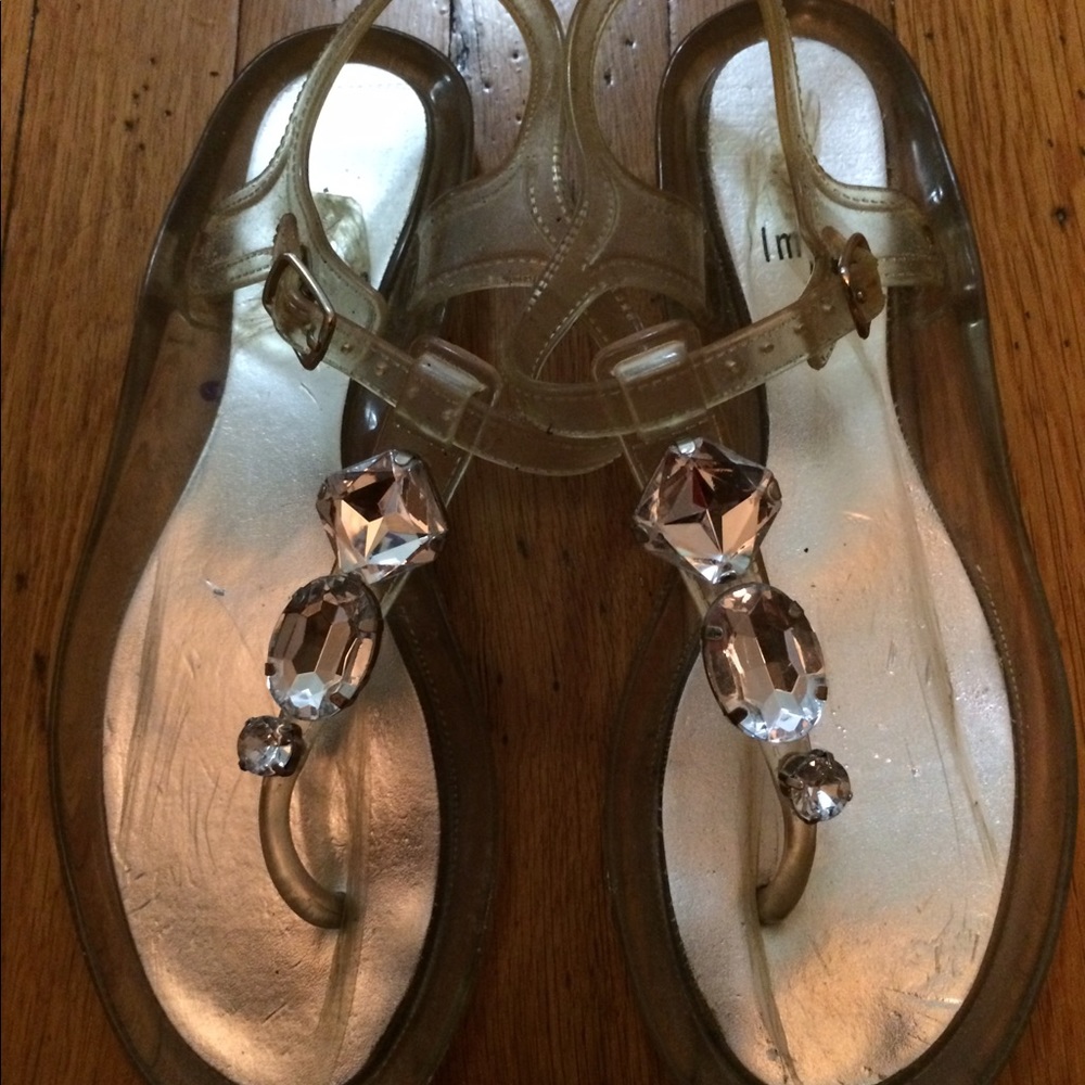 Clear sandals