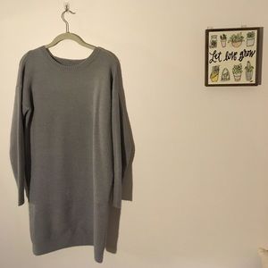 Side-split sweater tunic
