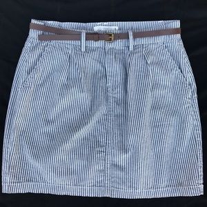[H&M] casual striped cotton mini skirt