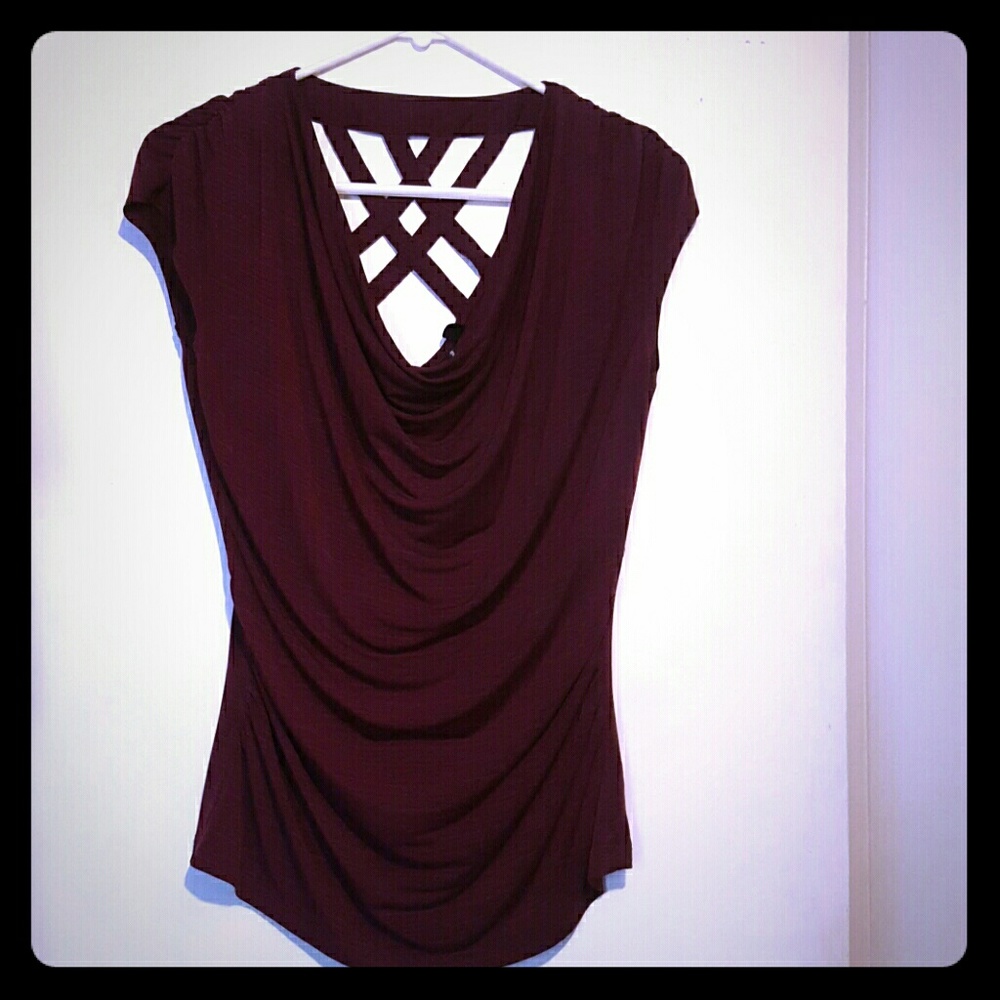 Burgandy blouse