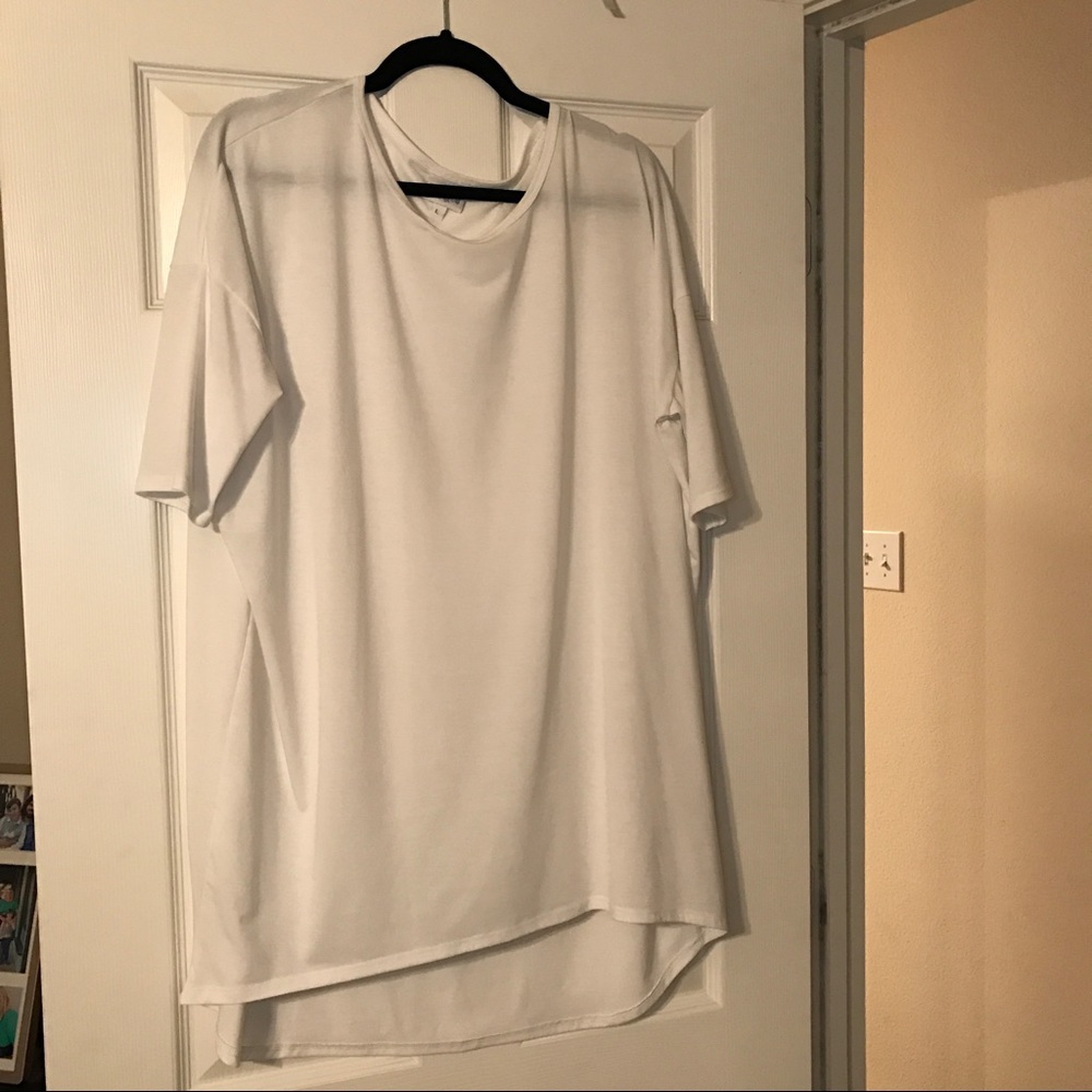 Large LuLaRoe Irma Tunic Solid White