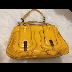 Yellow Fendi B Bag