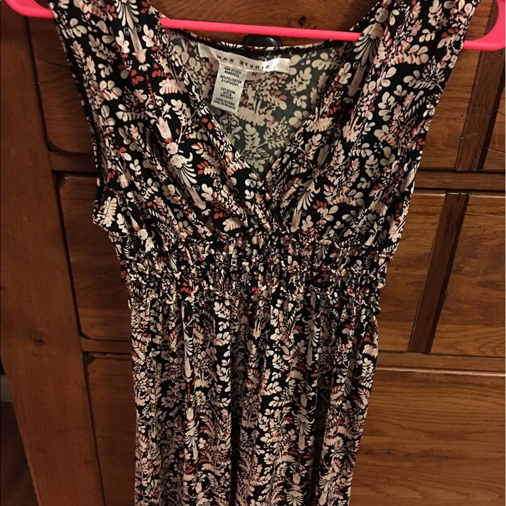 Multi color high waist summer dress