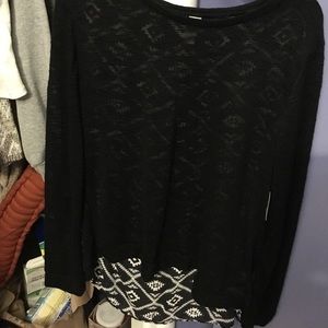 Cute knit top with open back