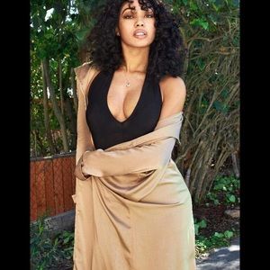 Fashion Nova silk long jacket