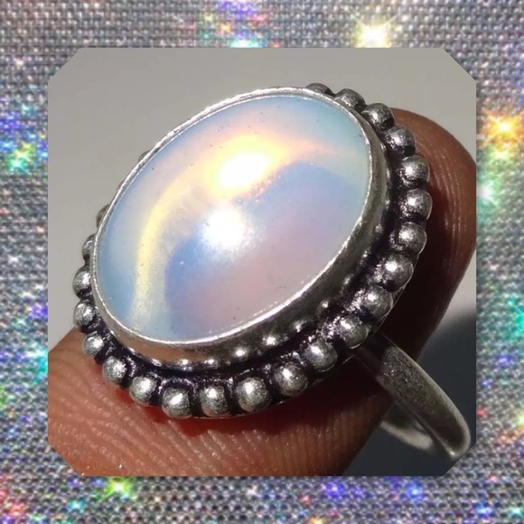 Glam Squad 2 You Jewelry - JUST IN🆕925 Silver Plated Fire Opalite Ring 8.25