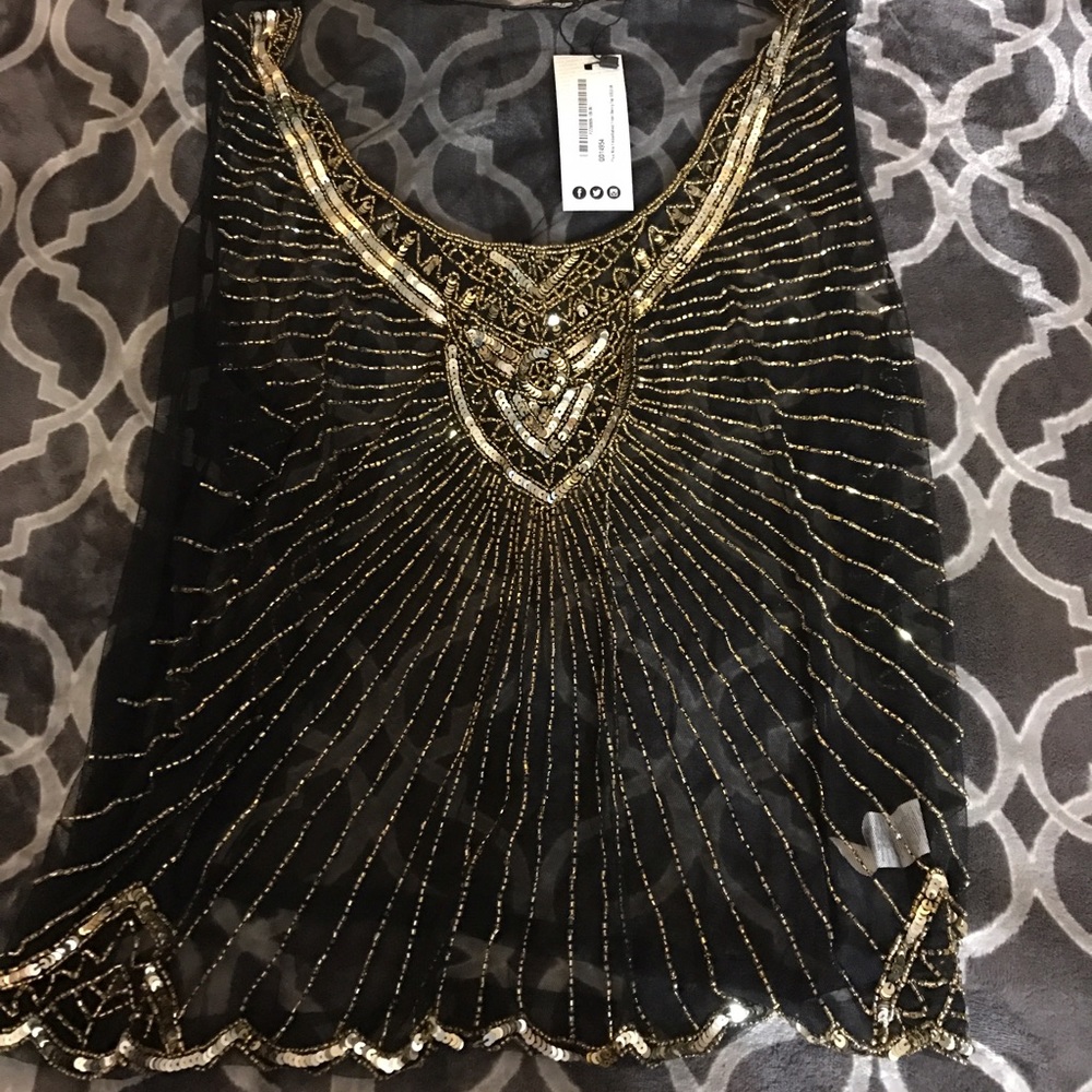 Sequin beaded top
