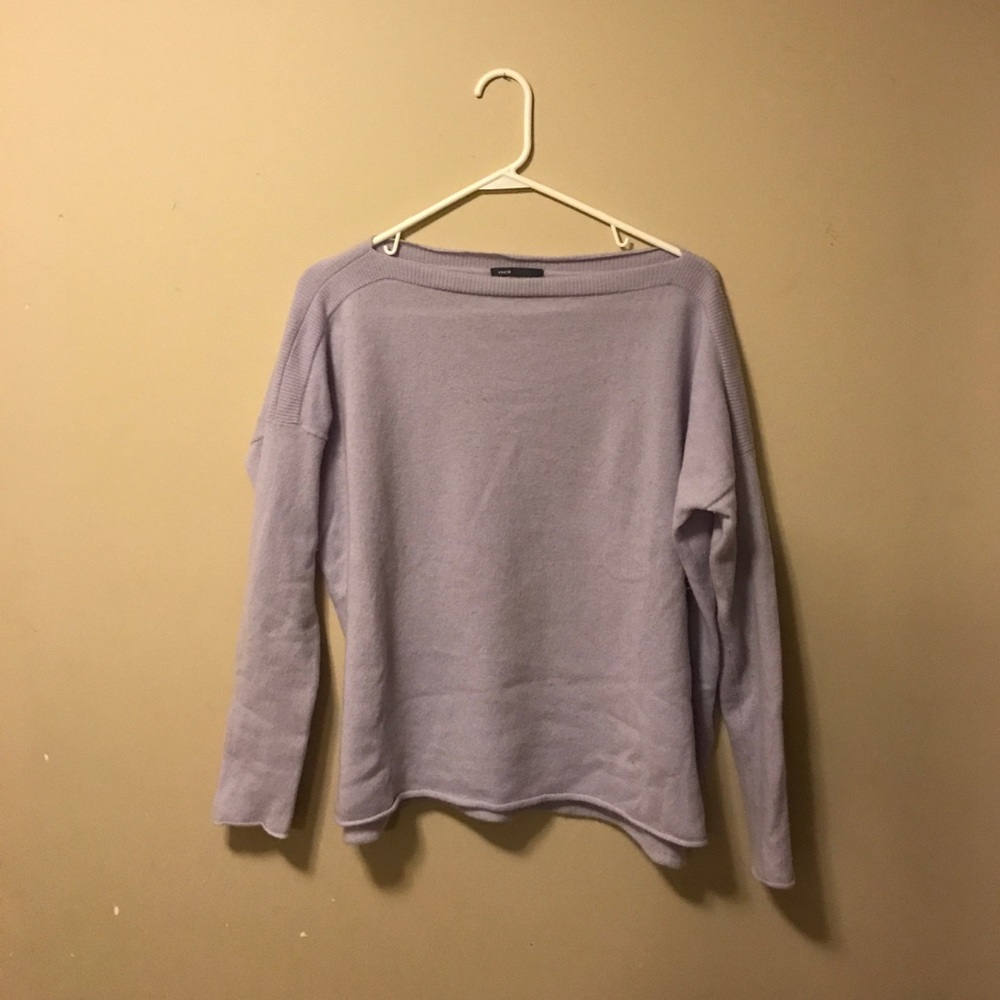 Vince S Lavender Cashmere Spring Sweater