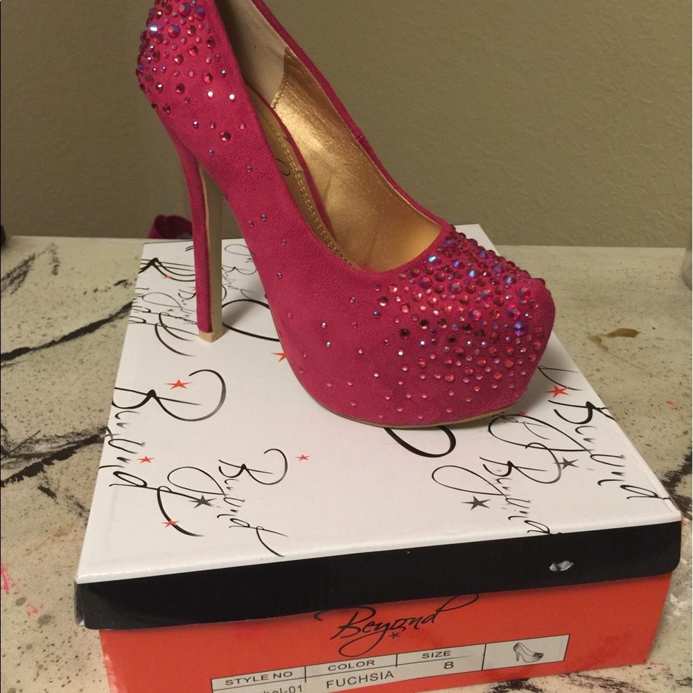 Rhinestone heels
