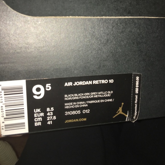 Jordan 10s NYC size 9.5 - Picture 3 of 3