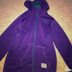 Nike Purple zipper up jacket