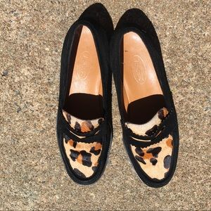 Calf hair loafers