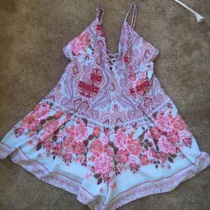 Sky rose romper