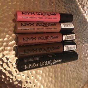 NYX Liquid Suede Liquid Lipstick - set of 5!!