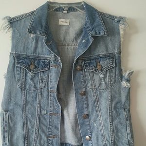 Jean vest on hold