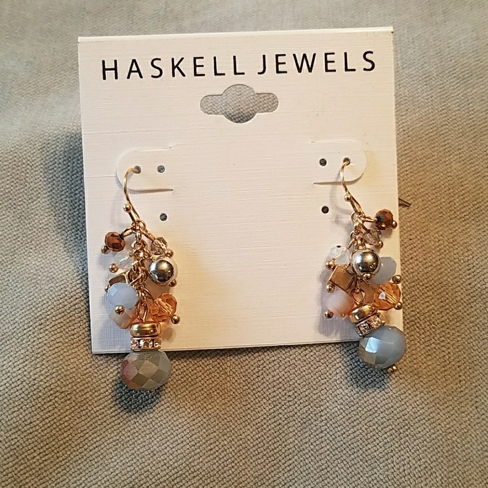 New Gold/gray iridescent earrings