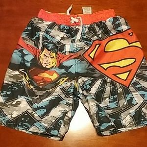 Superman, boys swim trunks, EUC