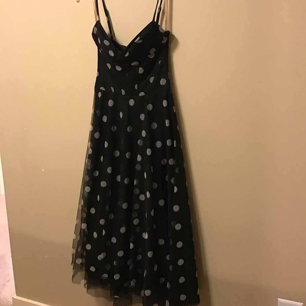 BCBG B&W Polka Dot Dress